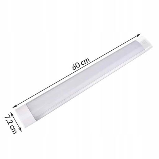 LED svietidlo 60cm do garáže Prisadený panel Odolné svietidlo 3 farby