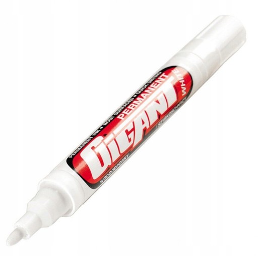GIANT WHITE Kamet okrúhly permanentný popisovač
