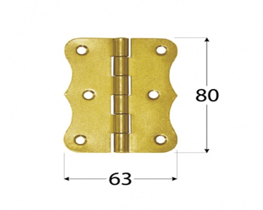 Pletený nábytkový pánt Domax 63 x 80 mm