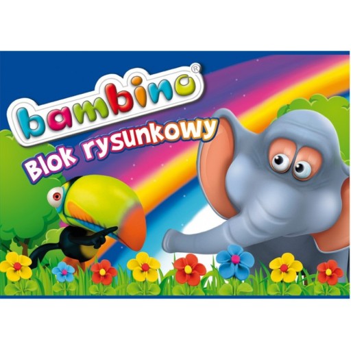 Biela podložka na kreslenie A4/20 listov BAMBINO - MIX