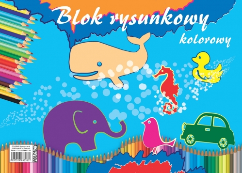Veľký farebný blok na kreslenie, A3/20 listov