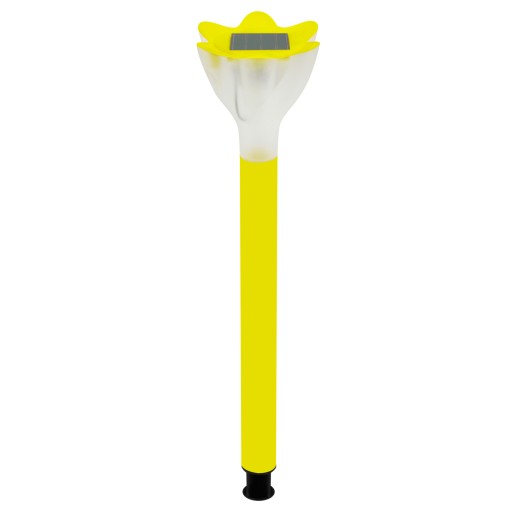 SOLÁRNE LED KVETINÁ ZÁHRADNÁ LAMPA, KVETOVÁ, ŽLTÁ, ZAHRNUTÁ, DEKORATÍVNY ŠÍP