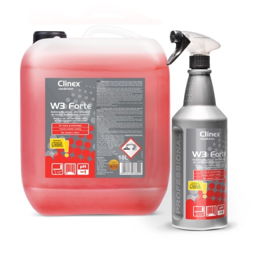 Clinex W3 Forte - Silný kúpeľňový čistič 1l