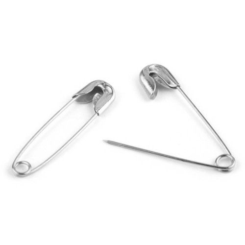 isa01 Strieborné zatváracie špendlíky zatvárací špendlík 20x5mm 10 ks