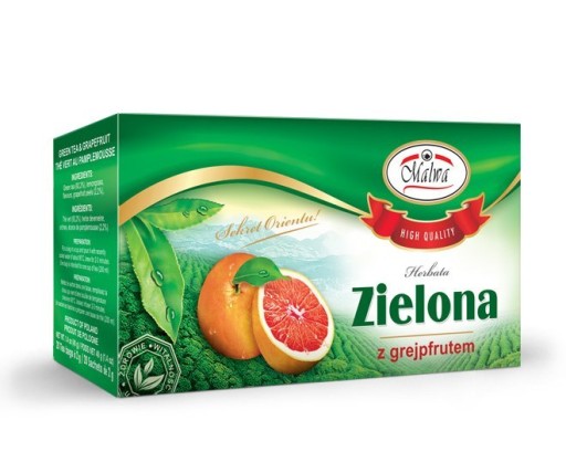 ZELENÝ ČAJ S GRAPEFRUITOM 20TB MALWA ČAJ