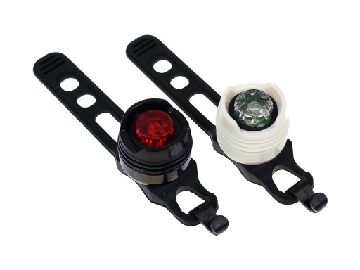 LED svetlá na bicykel vpredu a vzadu, 3 režimy