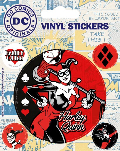 Harley Quinn Retro DC Comics - nálepky