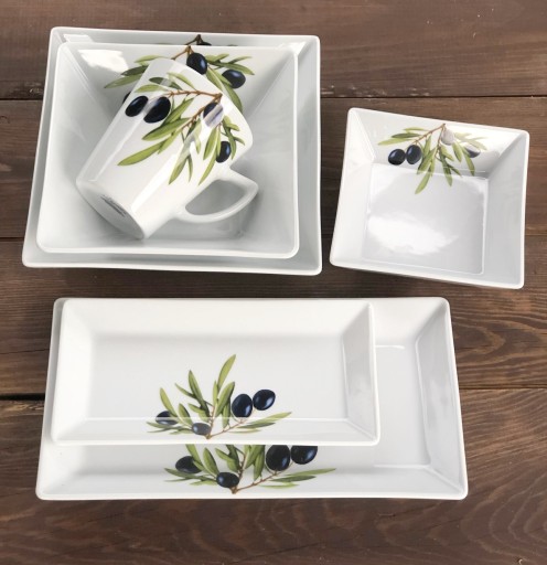 MILOVANÁ ŠALÁTOVÁ MISKA 14 CM KLASICKÉ OLIVY 6154 PORCELÁN