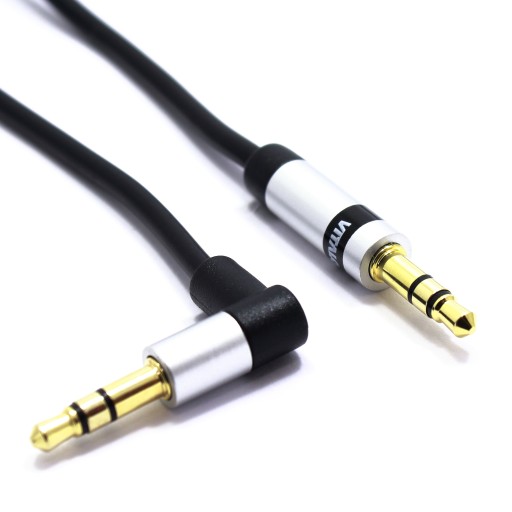 AUX KÁBEL MALÝ JACK 3,5 STEREO UHOL VITALCO 1m