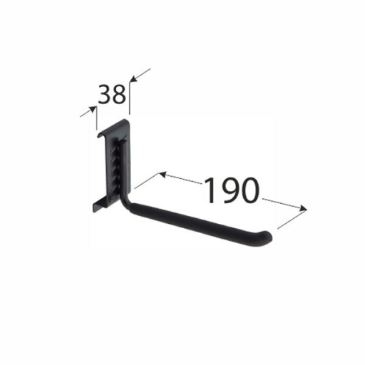 SGH8 GARÁŽOVÝ HÁK GOLIATOVÁ KĽÚČKA NÁSTENNÝ VEŠIAK NA NÁRADIE KÁBLE 190X38MM