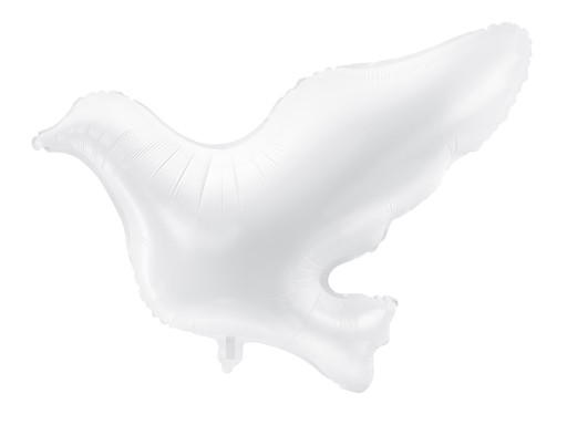 Veľký fóliový balón DOVE na dekorácie HEL, COMMUNION