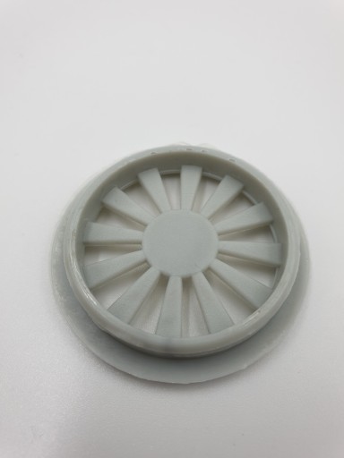 Plastový nábytkový prieduch, fi/40mm, sivý, 4 ks