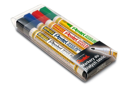 Popisovač PENTEL za sucha, sada 4 ks, MW85-4W