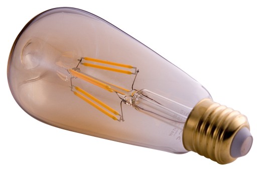 E27 LED 8W FILAMENTOVÁ Edisonova žiarovka VEĽMI TEPLÉ dekoratívne SLIZ