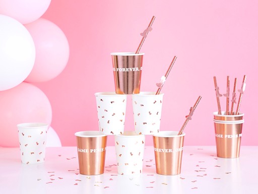 Papierové poháre. 220 ml; Navždy ten istý penis na 6 hen party