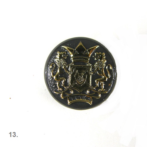 13.NOŽNÉ GOMBÍKY S KARTOU _ SIVÁ, 22mm _ 1 ks.