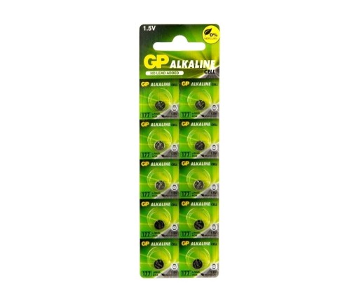 10x alkalická batéria do hodiniek GP AG4 177 LR626