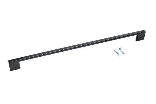 ČIERNA NÁBYTKOVÁ KĽÚČKA TECNO TEKNO 256 MM Značené Al