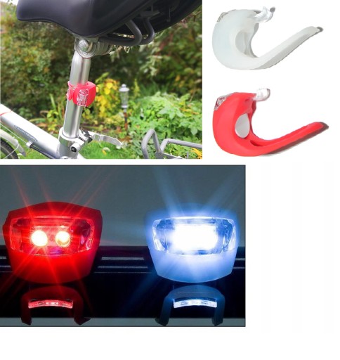 LED BICYKLE LAMPA, PREDNÉ, ZADNÉ, 2 KS