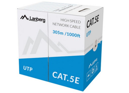UTP RJ45 SIEŤOVÝ KÁBEL CAT 5E 20m skrútený pár Lanberg