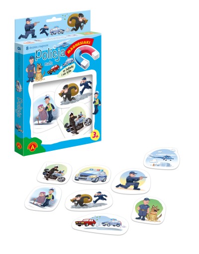 Magnesiaki LITTLE POLICE 8 MAGNETOV v krabičke