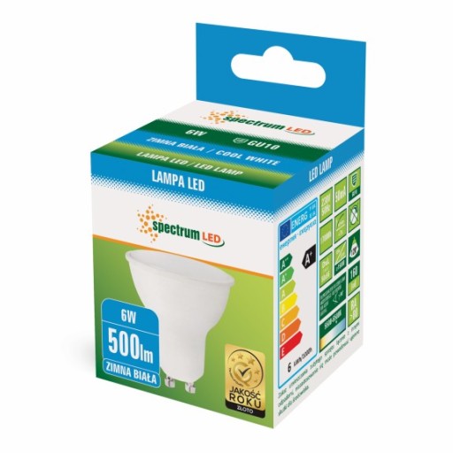 LED STUDENÁ ŽIAROVKA GU10 230V 6W 13266