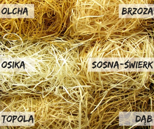 VÝPLŇ, SUCHÁ drevitá vlna 1kg, 1-3mm POPlar