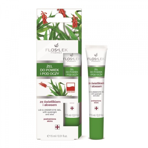 Floslek Očný gél so svetlíkom a aloe 15ml