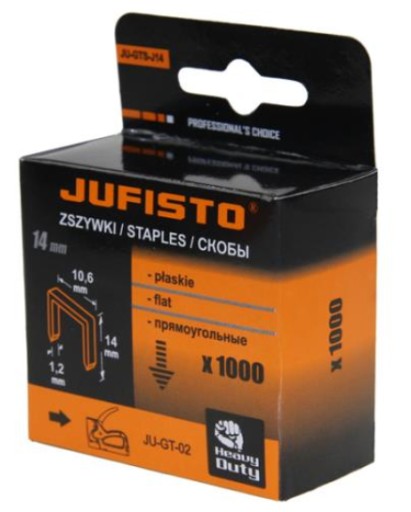 ŠTINKY TYPU J 14 x 10,6 x 1,2 mm 1000 ks PRE PREBERATEĽA