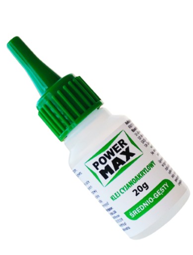 Kyanoakrylátové STREDNE HRUBÉ LEPIDLO MAX POWER 20g