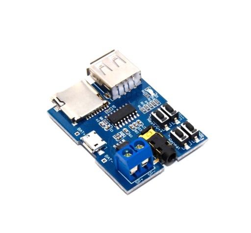 MODUL MP3 PREHRÁVAČ, USB, MICRO SD, ZOSILŇOVAČ