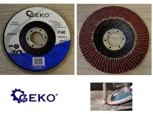 BRÚSNY DISK 125 mm hrubý. 40 KLAPOVÝ KOTOUČ PRE UHLOVÚ BRÚSKU