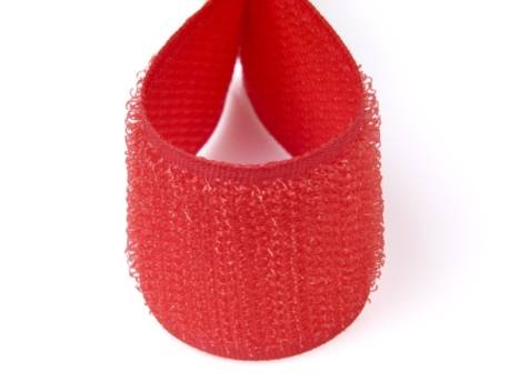 SADA PÁSKY NA VELCRO 20 MM ČERVENÁ