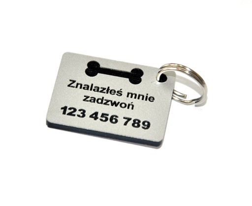 Obojstranný prívesok pre psa, kľúčenka, extra!
