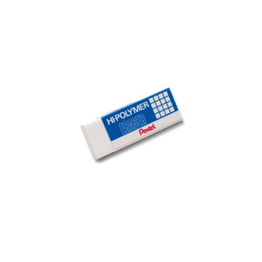 PENTEL ZEH-05 Hi-Polymer M guma na ceruzky, biela