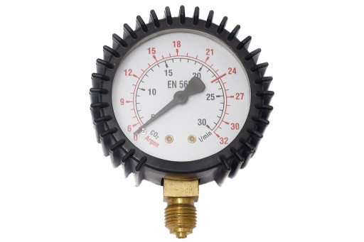 Argon/CO2 manometer 63mm 32 l/min 1/4