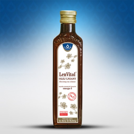 Ľanový olej LENVITOL 0,25 ZA STUDENA LISOVANÝ BUDWIG