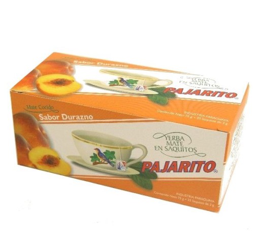 Yerba Mate Pajarito Broskyňové vrecúška 20x3g