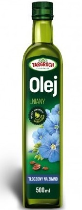 Targroch za studena lisovaný ľanový olej na šaláty, studená surová zelenina 500 ml