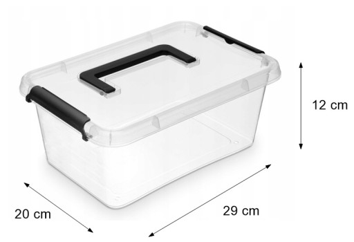 Plastový box organizér kryty nádob 4,5l