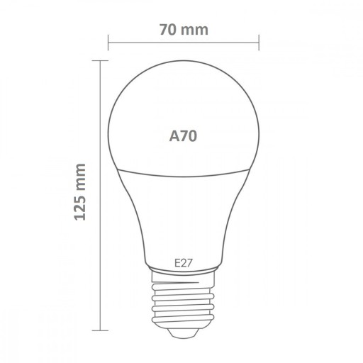 LED žiarovka E27 10W 24V Teplá farba 900lm
