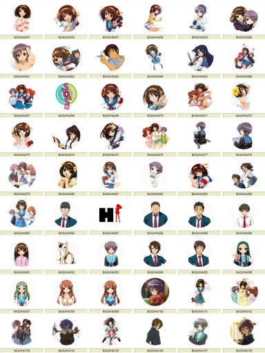 Manga Anime Haruhi Suzumiya Pins MNOHÉ DIZAJNY