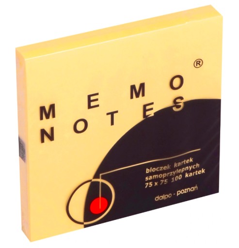 SAMOLEPIACE POZNÁMKY NOTEBOOK MEMO 75X75 12 ks.