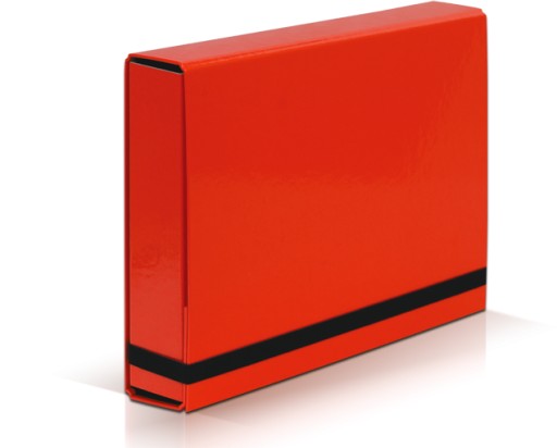 A4 Vaupe BOX priečinok na dokumenty 50mm ČERVENÝ