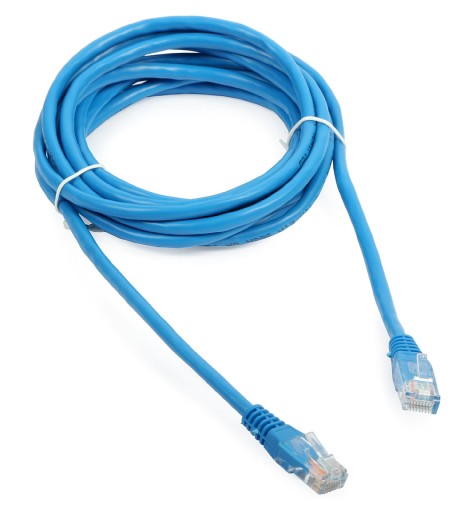 3m UTP patchcord LAN kábel, kat. 5e RJ45, modrý