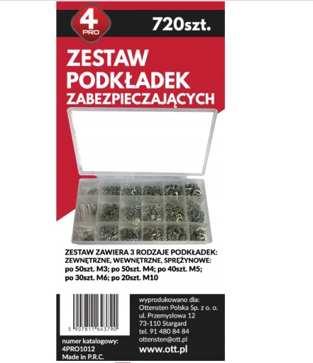 SADA BEZPEČNOSTNÝCH PODLOŽOK WORKSHOP NORMALIA 720 KS
