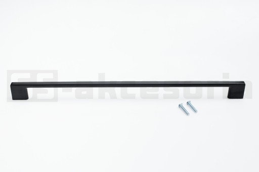 ČIERNA NÁBYTKOVÁ KĽÚČKA TECNO TEKNO 256 MM Značené Al