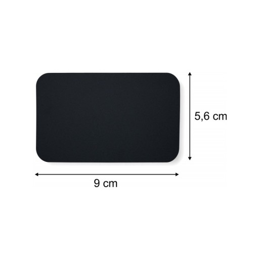KRIEDOVÉ ETIKETY 9X5,5cm Stierateľné ČIERNE CENOVÉ ETIKETY