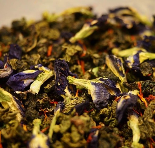 Čaj Klitoria a Saffron Oolong 100g