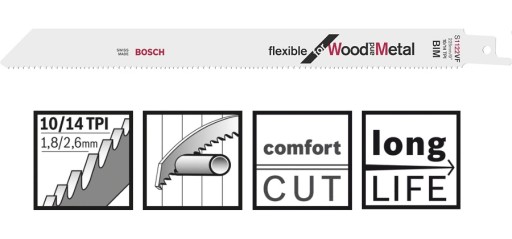 BOSCH PÍLOVÝ LIST S 1122 VF DREVO A KOV 225mm